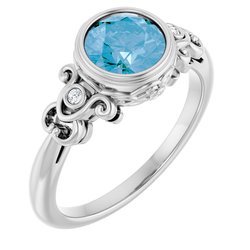 Bezel Set Accented Ring